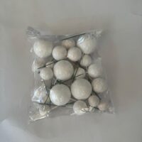 PASTA SÜSLEME TOPU BEYAZ - Görsel 2