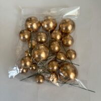 PASTA SÜSLEME TOPU GOLD - Görsel 2