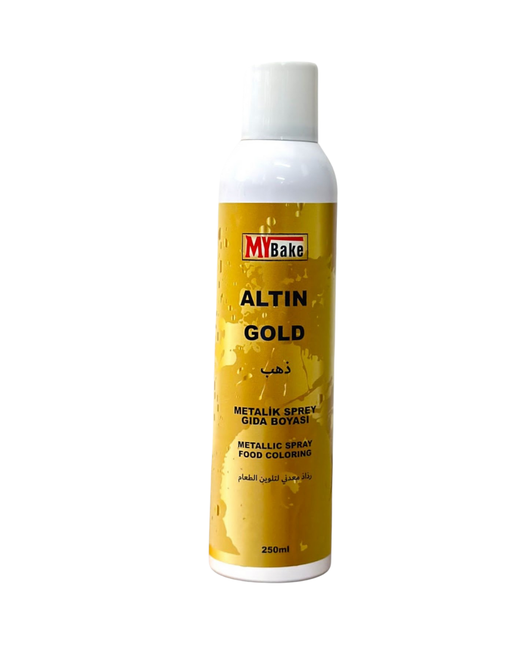 METALİK SPREY GIDA BOYASI GOLD – 150 ML