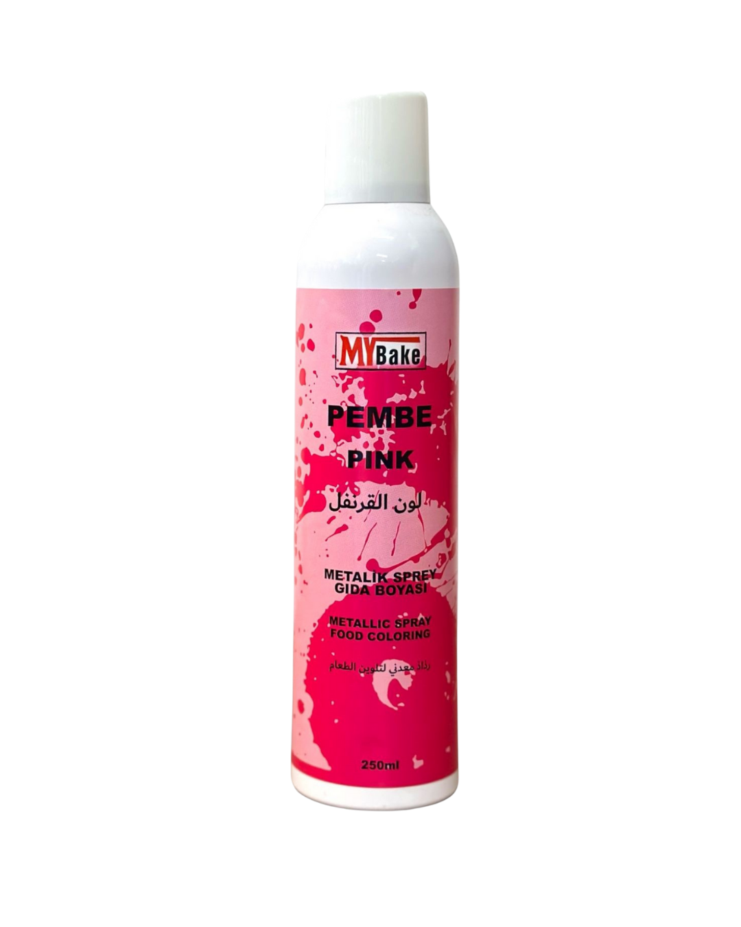 METALİK SPREY GIDA BOYASI PEMBE – 150 ML