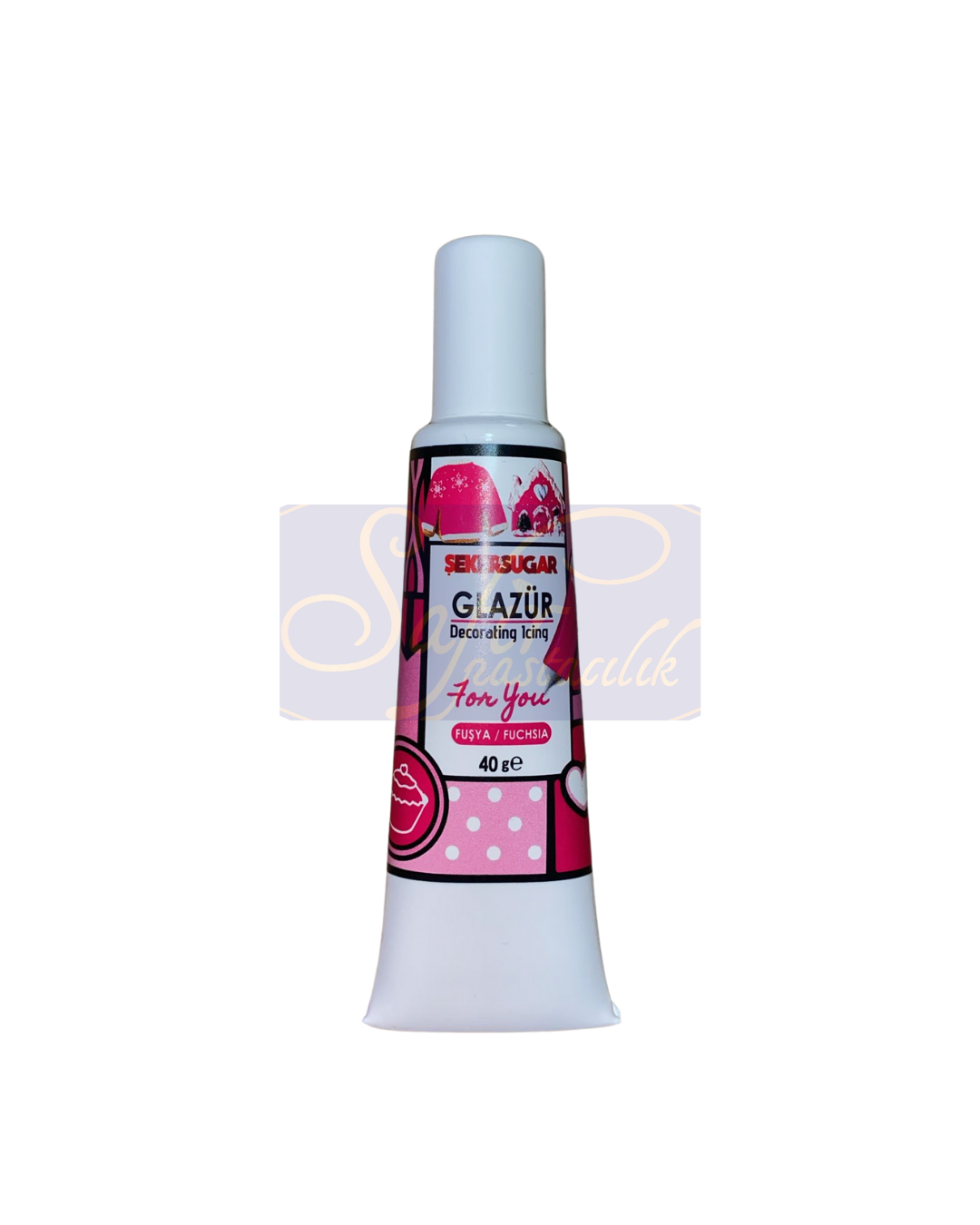 GLAZÜR PEMBE – 40 GR
