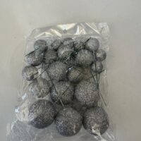 PASTA SÜSLEME TOPU SİMLİ GÜMÜŞ - Görsel 2