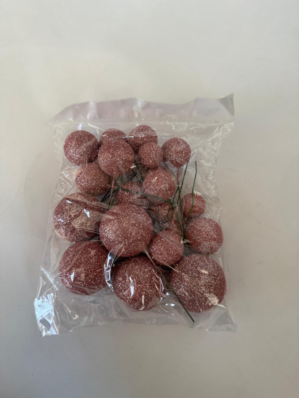 PASTA SÜSLEME TOPU SİMLİ PEMBE