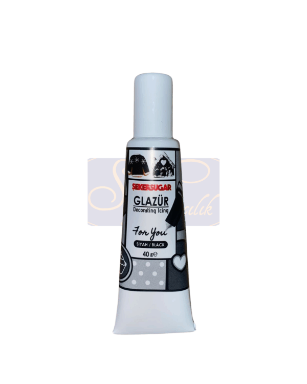 GLAZÜR SİYAH - 40 GR