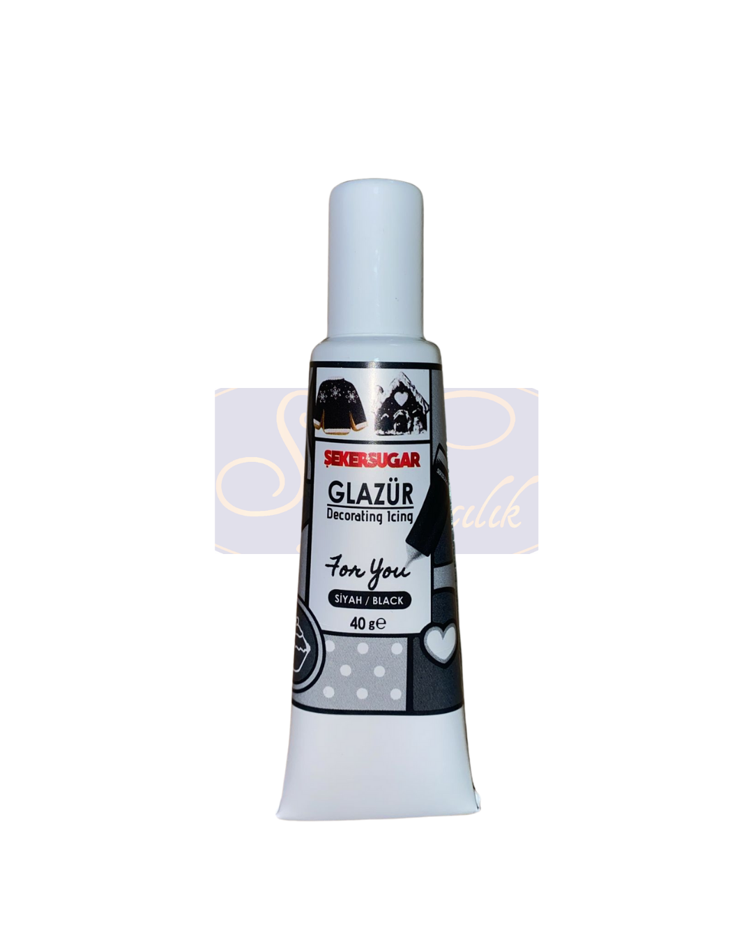 GLAZÜR SİYAH – 40 GR